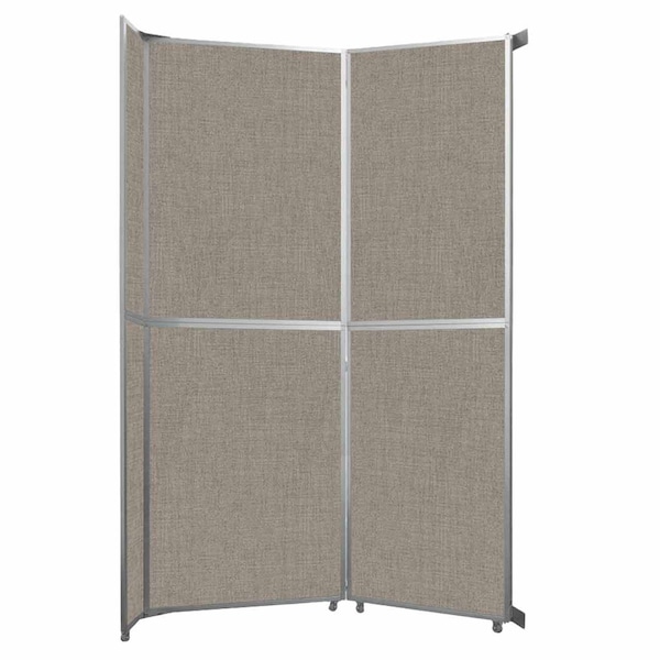 Operable Wall Folding Room Divider 7'11" x 12'3" Warm Pebble Fabric